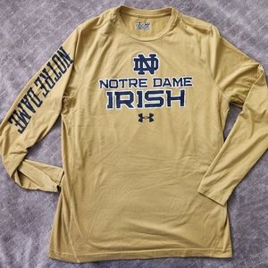 University of Notre Dame Fighting Irish long sleeve shirt, Under Armour, Large